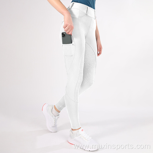 White Competition Full Seat Horse Riding Breeches Australia